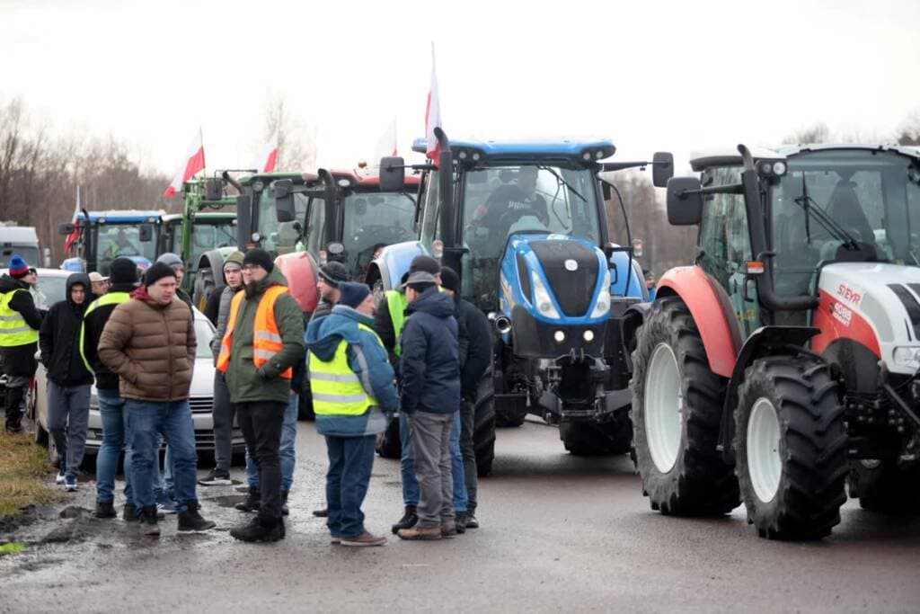 Agricultorii polonezi au protestat la granița cu Ucraina
