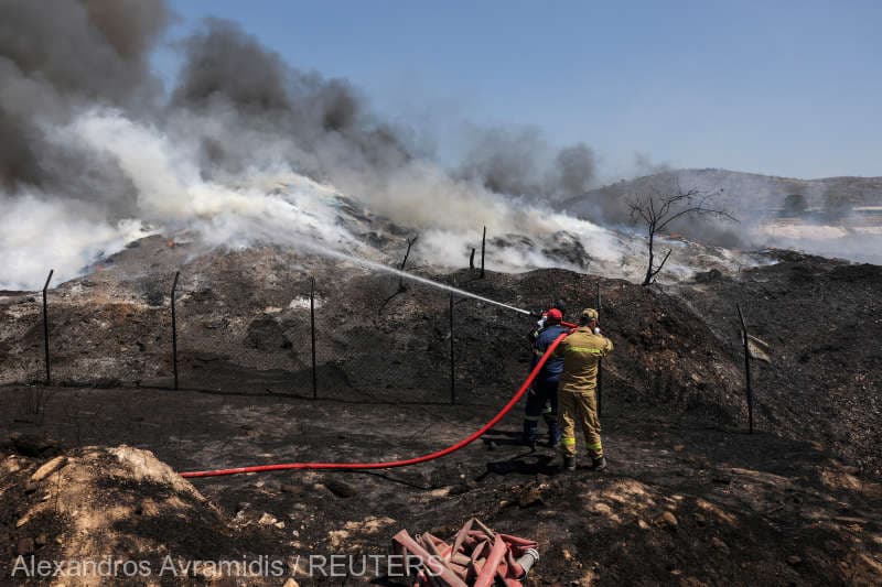 ÎNGROZITOR! Incendiile de vegetație fac ravagii în Grecia