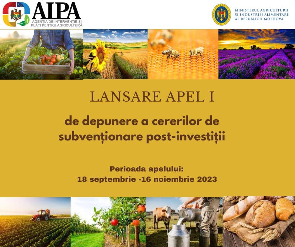 Subvenții post-investiții pentru fermierii din Moldova