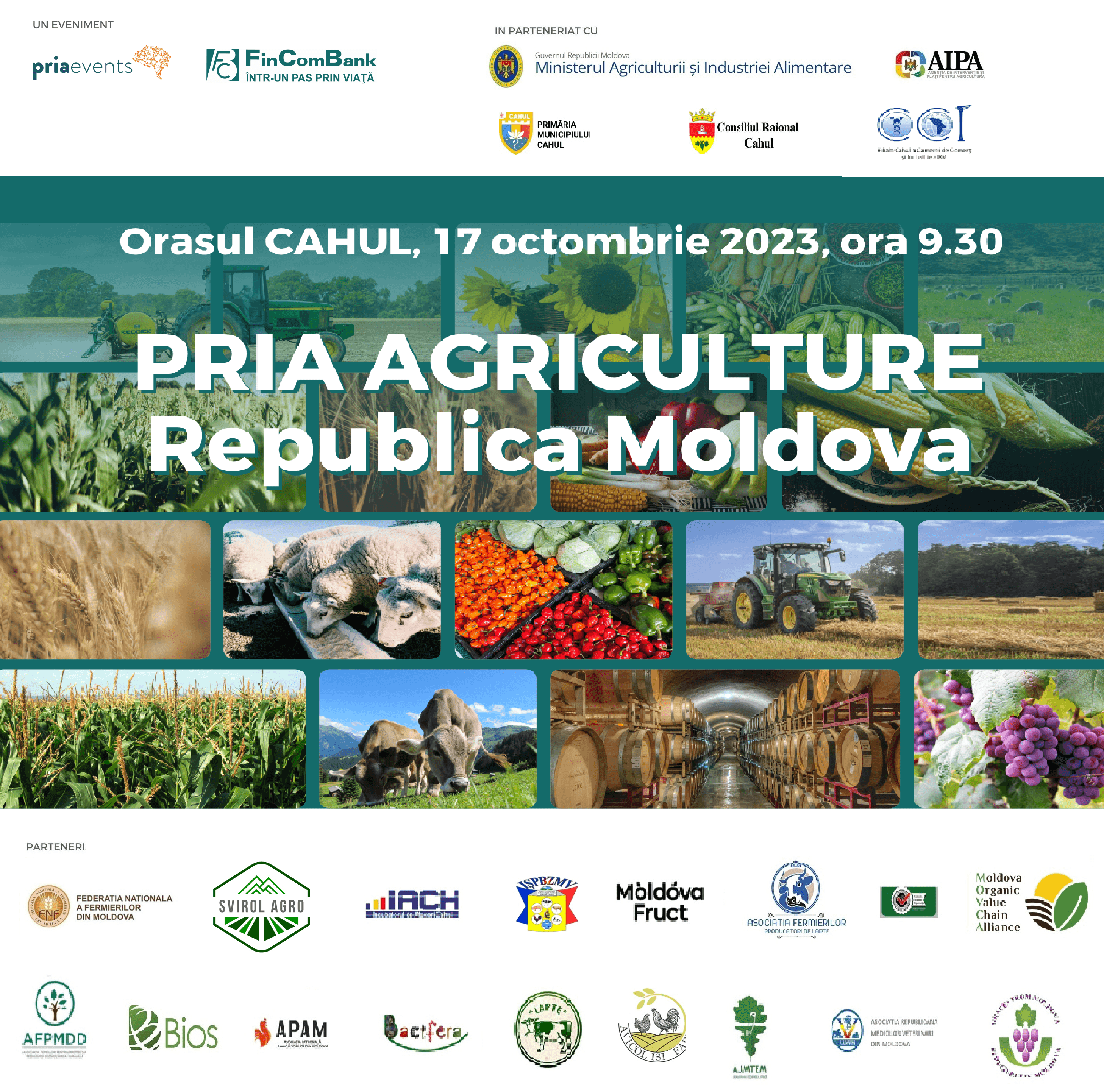 Fermierii din Cahul și din regiunea sud sunt invitați la conferința Pria Agriculture
