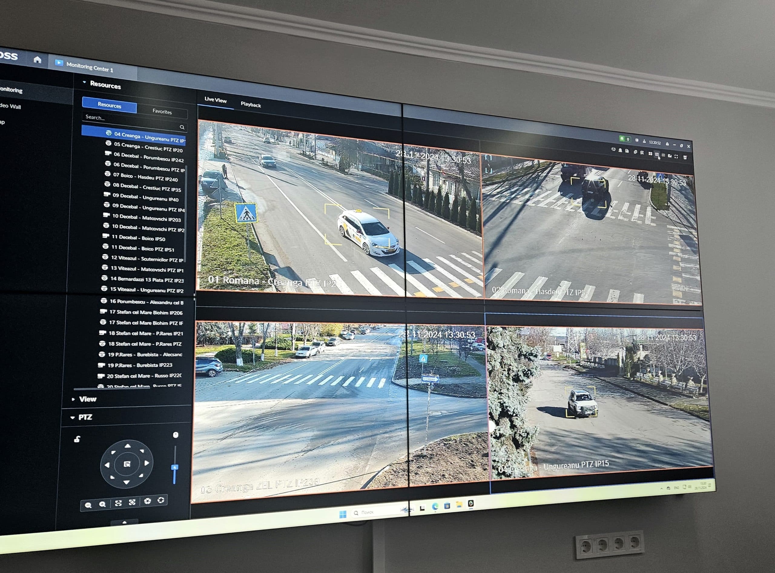 Ungheni devine mai sigur datorită Sistemului inteligent de monitorizare video inaugurat recent
