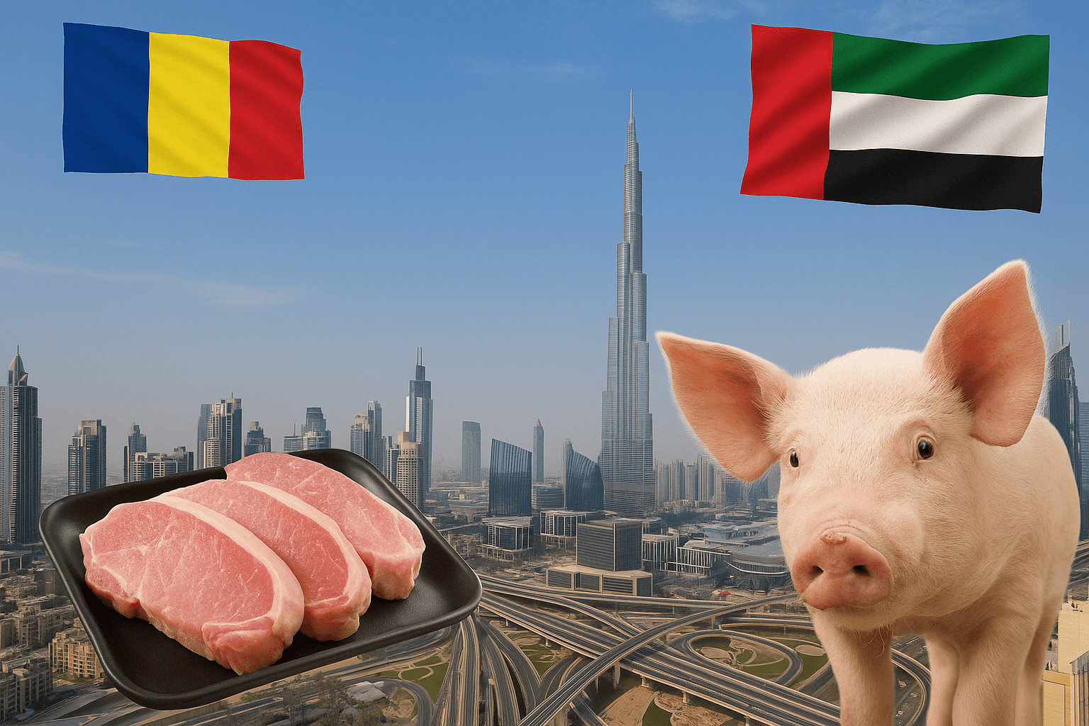 România obține acces pe piața din Emiratele Arabe Unite pentru exportul de carne de porc