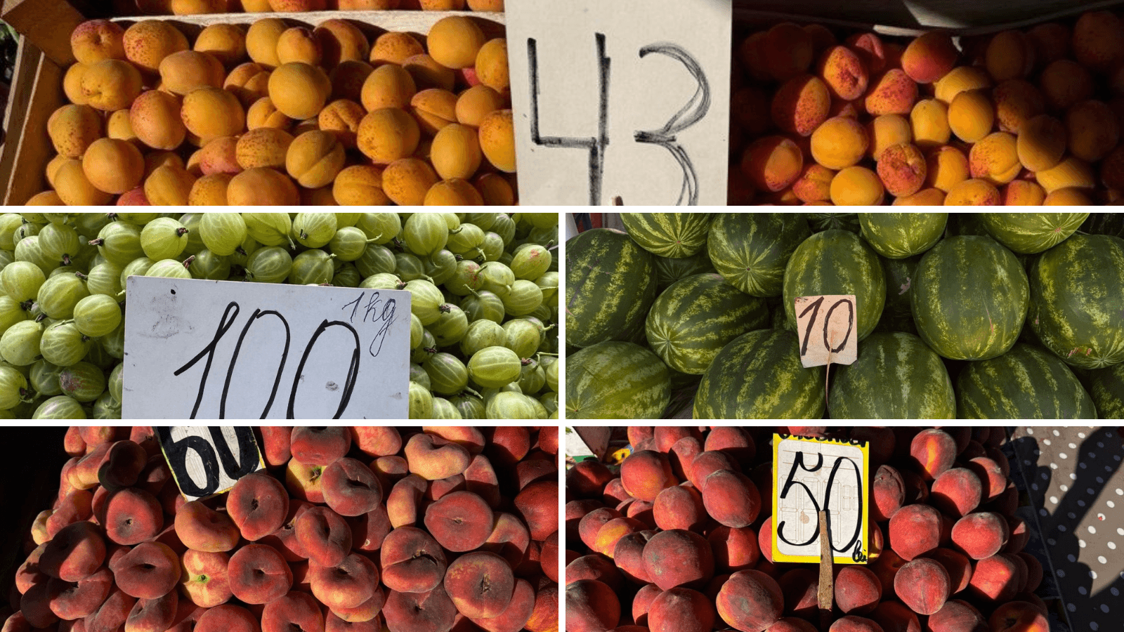 Prețurile fructelor de vară în Chișinău: Cât costă deliciile sezonului în piață