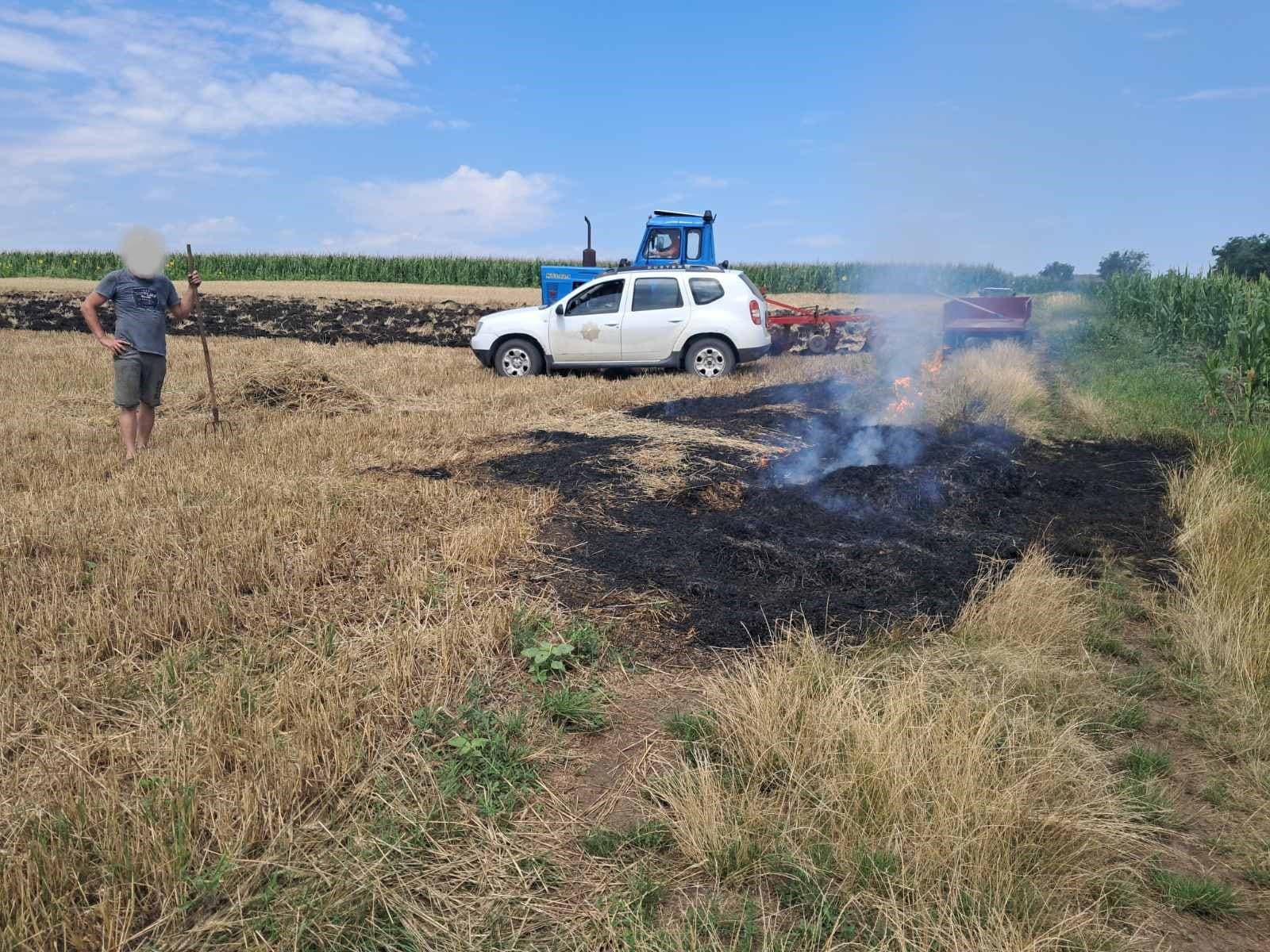 Amenzi aplicate pentru incendierea resturilor vegetale în Glodeni