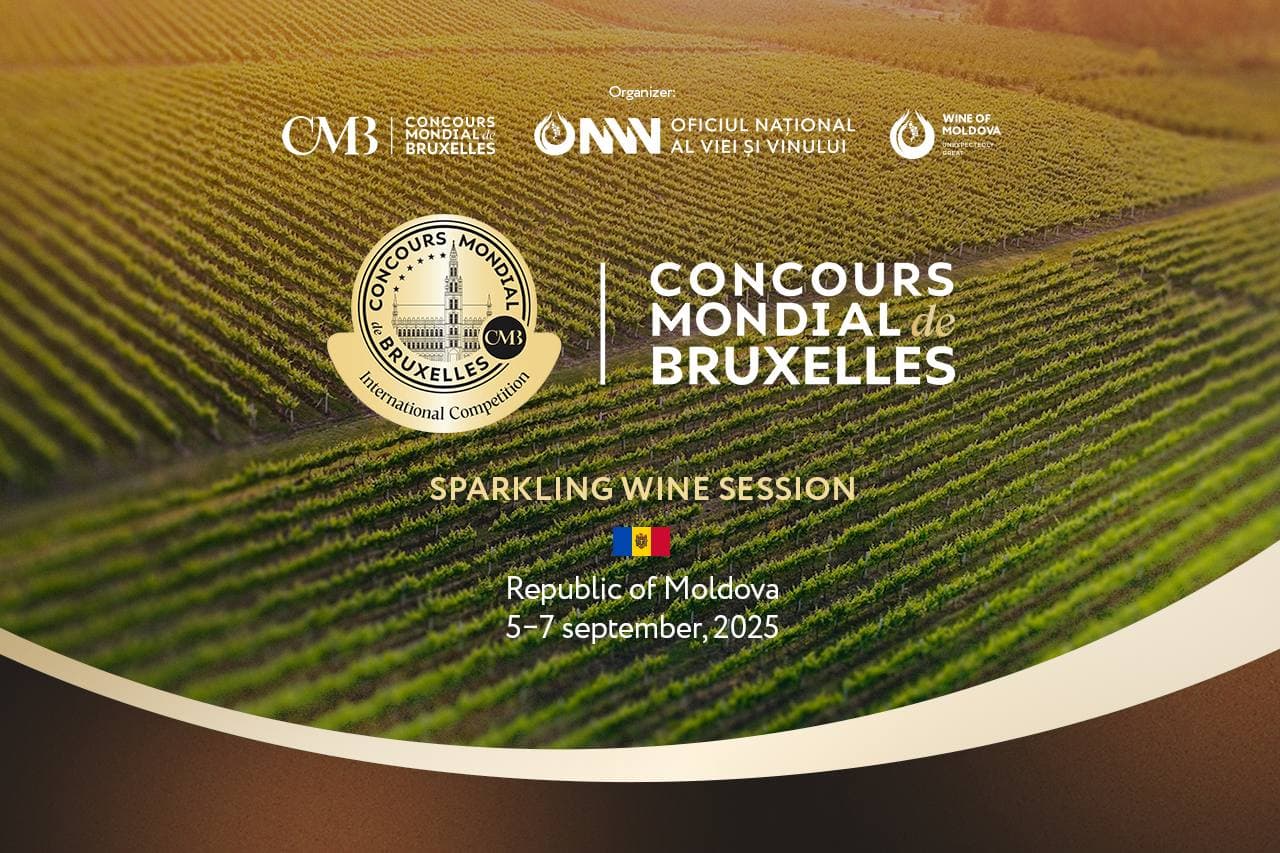 Vinurile spumante din 29 de țări vor fi evaluate la Chișinău în cadrul „Concours Mondial de Bruxelles”