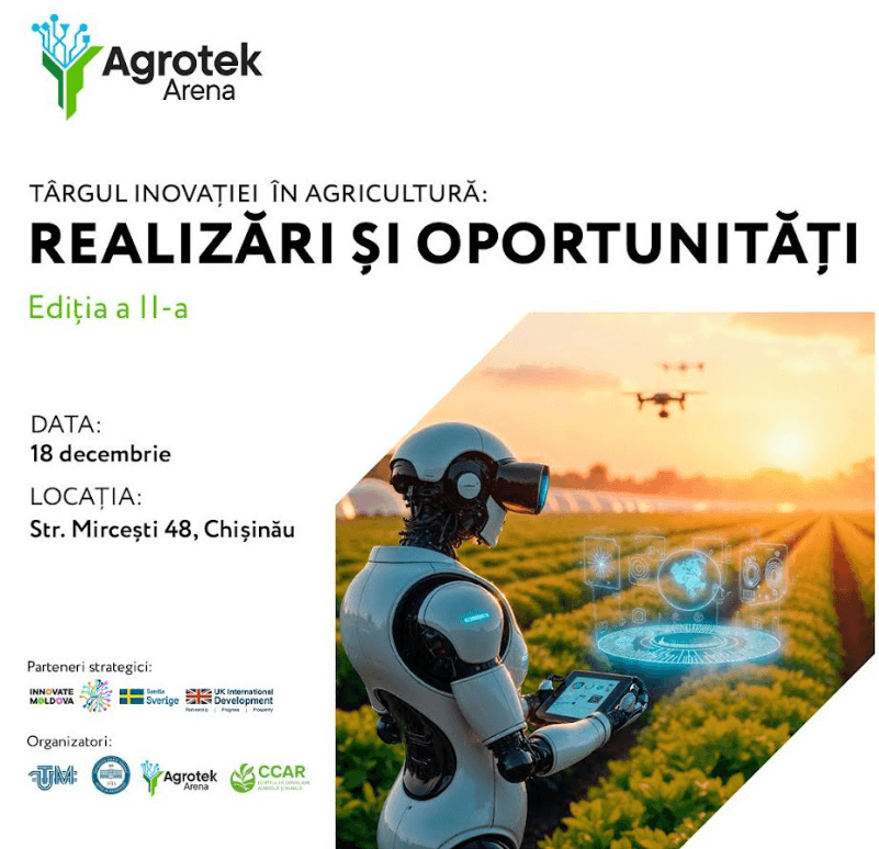 Târgul Inovației în Agricultură 2025: Tehnologii, idei și soluții pentru fermierii din Moldova