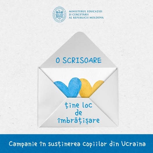 „O scrisoare ține loc de îmbrățișare” – campanie de solidaritate pentru copiii din Ucraina