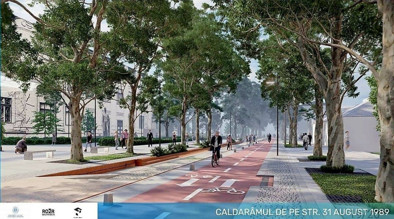 Un tronson al străzii 31 August va fi transformat în alee pietonală