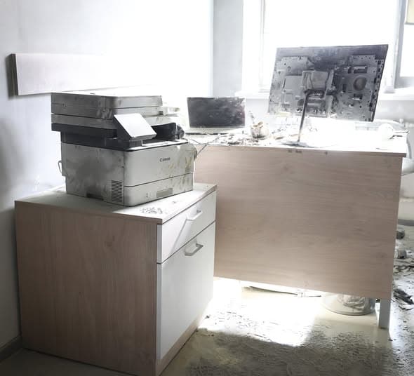 Un incendiu a izbucnit la Ministerul Sănătății