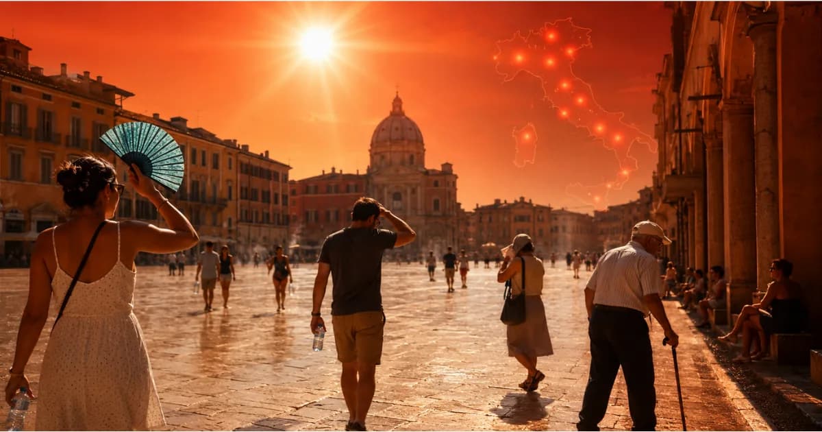 Italia trece prin cel de-al treilea val de caniculă din această vară