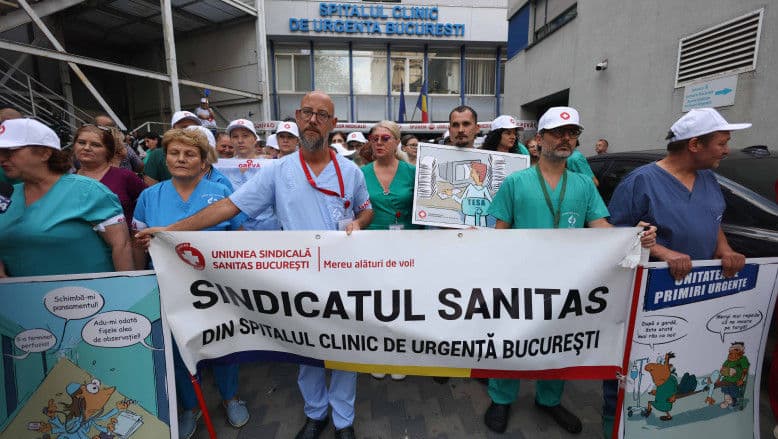 Grevă generală în spitalele din România