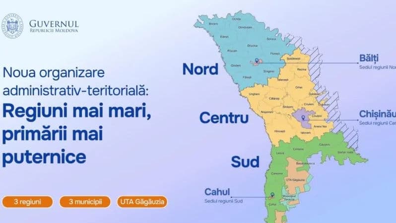 Noua hartă administrativ-teritorială, prezentată public